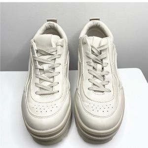 Zara platform sneakers cream size 40